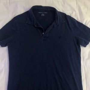 American Eagle Polos: Navy and Light Purple